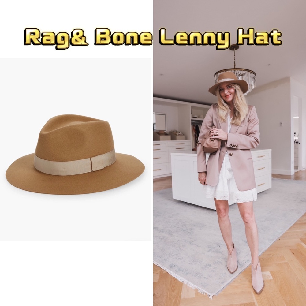 Rag&‎ Bone Lenny Wool Fedora L
